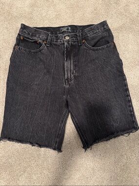 Abercrombie & Fitch Black High-Rise Short